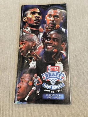 1996 NBA Draft Program (Kobe Bryant, Allen Iverson, Steve Nash, Ray Allen) - Imagem 1 de 4