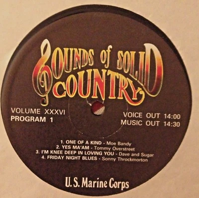 RADIO SHOW: USMC COUNTRY GOLD 36-1/2 DAVE & SUGAR, CARL SMITH, GENE WATSON - Image 1 of 3