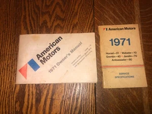 1971 American Motors Service Specifications Book and Owners Manual - Picture 1 of 11