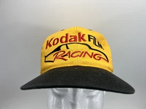 De colección. Gorra Kodak Film Racing años 90 Bobby Hamilton bandera a cuadros Snapback NASCAR - Imagen 1 de 6