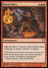 Blood Rites FOIL NM Champions of Kamigawa MTG Red Uncommon