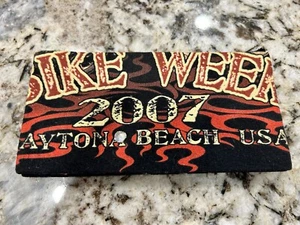Vintage 2007 Bike Week Daytona Beach Biketoberfest Last Resort Wallet - Picture 1 of 3
