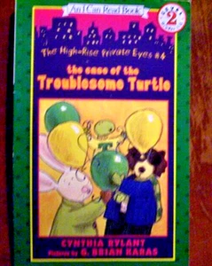 AN I CAN READ BOOK LEVEL 2 THE CASE OF THE TROUBLESOME TURTLE BY CYNTHIA RYLANT - Picture 1 of 1