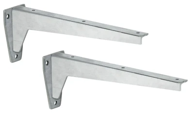 2x staffe per mensole Metallo Vettore Carico Pesante Angolo Acciaio 150 Di KG - Immagine 1 di 3