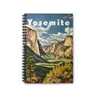 Yosemite Nature Poster Spiral Notebook, Lined Pages, 8x6 in Size