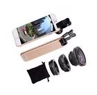 Universal 3in1 Clip Fish Eye Lens +Wide Angle+ Macro Lens for all Mobile Phone 