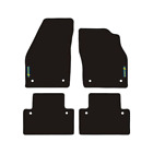 4pc Tailored Black Carpet Car Mat Set Fits Volvo S40/V50 (2004 - 2012) With Clip