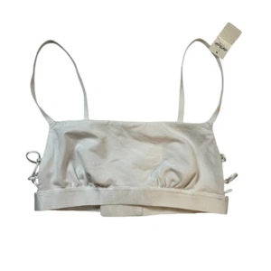 NWT AERIE Women’s White Sleep Lounge Bra Criss Cross Detail Bralette - Size XS - Picture 1 of 7