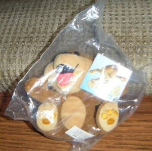 1999 BRAUNBÄR SITZSACK PLÜSCH Dannon Danimals Werbung Beanie NEU IN VERPACKUNG 1 von 4 4 Zoll - Bild 1 von 1