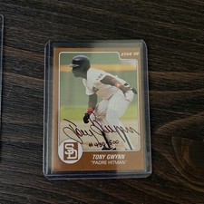 Tony Gwynn autograph signed 1988 Star "Padre Hitman" card /500 auto