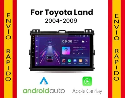 Radio Pantalla Android 12 GPS USB CARPLAY BT para Toyota Land Cruiser Prado 120 - Imagen 1 de 4