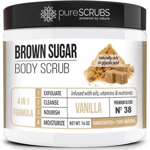 FACE BODY SCRUB Skin Brightening Cleansing Exfoliator Moisturizing PURESCRUBS - Picture 1 of 7