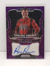2022 Panini Prizm RACING RYAN PREECE AUTOGRAPH/AUTO #S-RP Purple Velocity 75/99