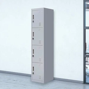 4-Door Vertical Locker for Office Gym Shed School Home Storage - Picture 1 of 7