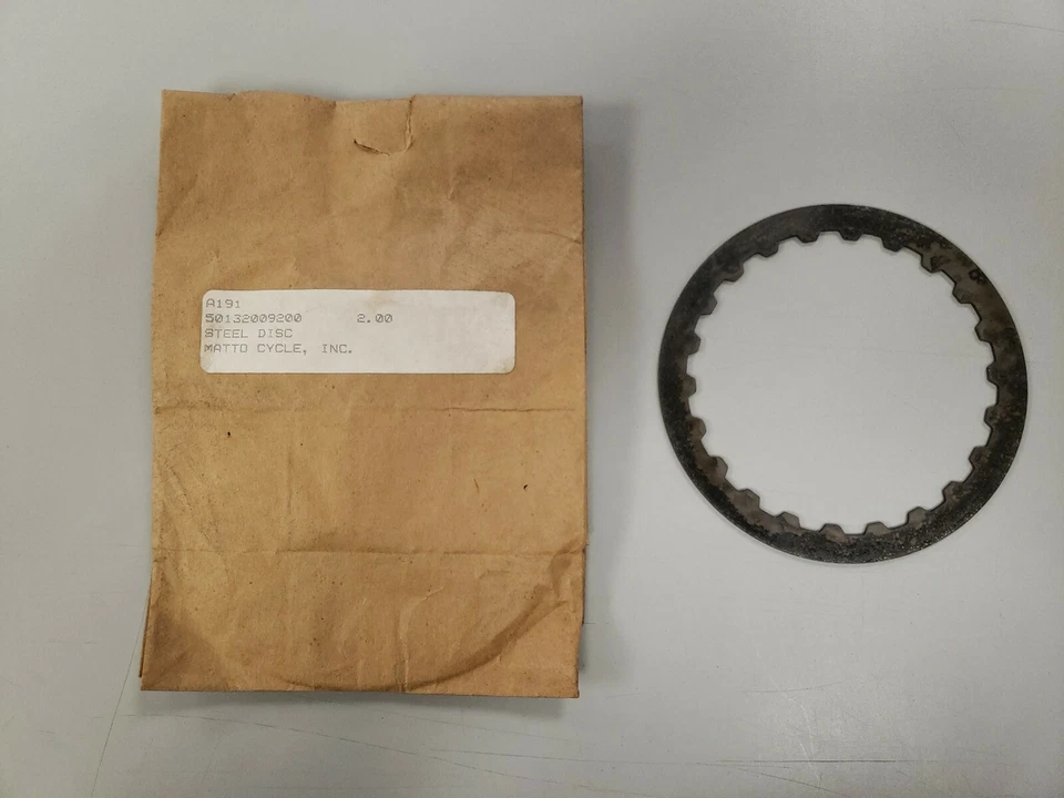 Disco de embrague de acero NOS KTM 1,4 mm 1985-1991 125 MX/Enduro #501,32,009,200 Foto 1 de 1