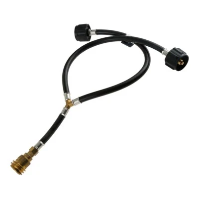 Y Splitter Hose Converter Adapter Universal Propane Tank QCC1 Fit For Fire Pit - Image 1 of 4