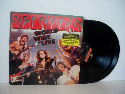 SCORPIONS World Wide Live PROMO Double LP 1985 MERCURY 824 344 Promotional Foto 1 de 4