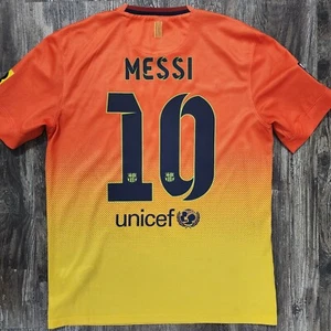 Camiseta de fútbol visitante 2013 Nike Barcelona Lionel Messi hombre M Argentina Mundial - Imagen 1 de 9