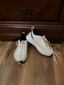 RBX Womens White Lace Up Low Top Outdoor Athletic Running Sneakers Sz 6.5 - Picture 1 of 5