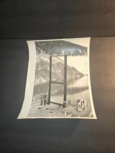 1950s HUNGRY HORSE DAM STEEL STEP OF LEG GATE GUIDES FACE OF DAM HH 4064 - Picture 1 of 6