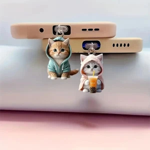Hanging Accessories Cat Phone Dust Plug Dust Plug Pendant Earphone Jack - Photo 1 sur 11