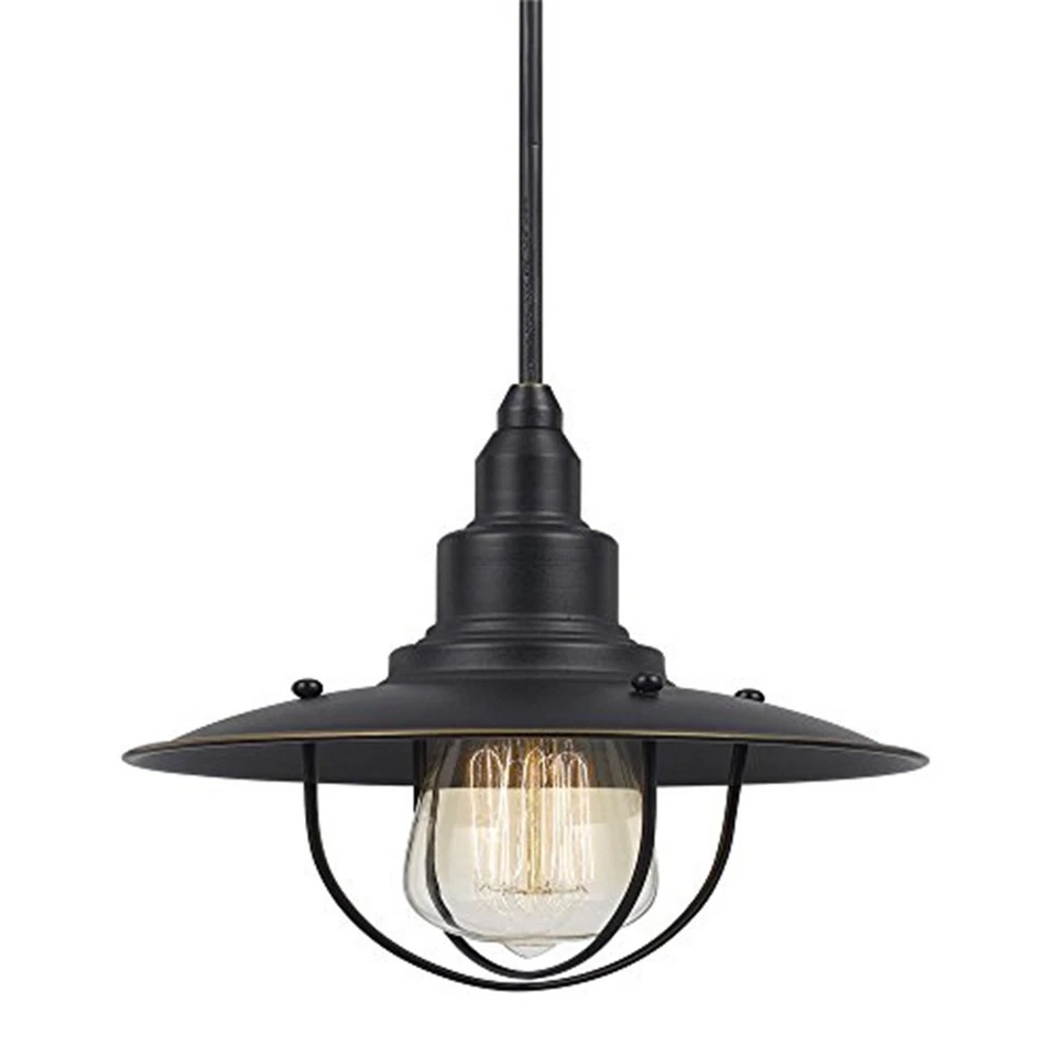 Pingente de metal 8,88 pol. de altura em aço escovado - Imagem 1 de 1