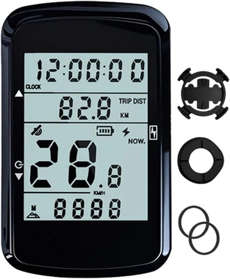 Computer per Bicicletta GPS Wireless, Ciclocomputer Bike Tachimetro Contachilome - Immagine 1 di 4