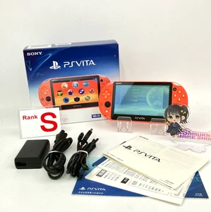 Juego de consola PS Vita PCH-2000 naranja neón rango S Sony PlayStation envío en 1 día 226 - Imagen 1 de 23