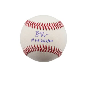 Ben Rice New York Yankees handsignierte Aufschrift "1st Hit 18.06.24" MLB Baseball - Bild 1 von 5