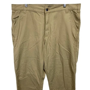 Carhartt Rugged Flex Relaxed Fit Canvas Work Pants Mens 40x32 Khaki Beige - Picture 1 of 13
