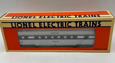 Vintage Lionel 6-16098 AMTRAK Streamlined Passenger Coach TEMPLE O-Gauge NEW NIB - Image 1 of 4