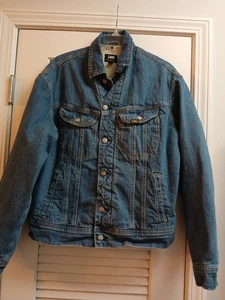 Chaqueta de Camionero Lee Calidad Premium Denim Talla Mediana Forrada Sherpa - Imagen 1 de 5