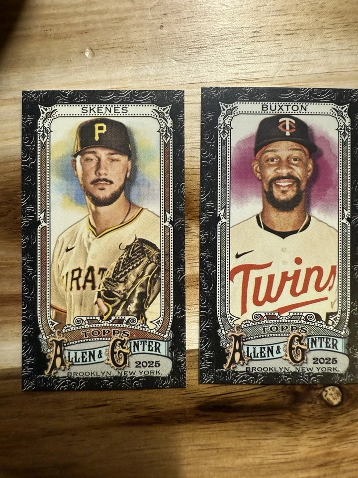 2025 Topps Allen & Ginter - MINI PARALELOS BLACK BORDER - Cartão #s 1-350 - U Pick - Imagem 1 de 1