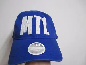 MONTREAL IMPACT (NEW ERA 9TWENTY) WOMENS BASEBALL HAT (ADJUSTABLE) NWT BLUE - Picture 1 of 5