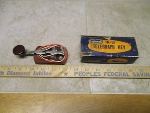 Calrad TK-10 Telegraf Klucz nadawczy Kod Morse'a z pudełkiem Amatorskie radio Vintage - Zdjęcie 1 z 4