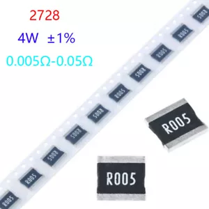 SMD/SMT 2728 Chiplegierung Widerstände Stromsensorwiderstand 4 W 0,005Ω-0,05Ω ±1% - Bild 1 von 17