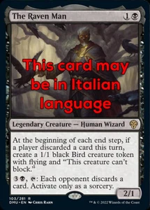 MTG THE RAVEN MAN EXC - L'UOMO CORVO 103 - DMU - MAGIC - Picture 1 of 1