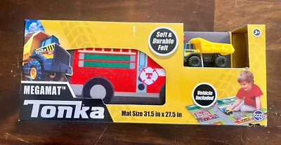 Tonka Play Megamat con Camión Tonka -Fieltro Suave y Duradero - Regalo de Navidad para Niños Foto 1 de 2