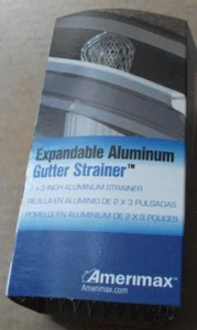 Amerimax erweiterbares Dachrinnensieb Aluminium rund oder eckig Fallrohre 21059 - Bild 1 von 5