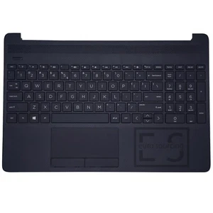 REPLACEMENT FOR HP 15-DW 15-GW PALMREST COVER BLACK KEYBOARD US L94460-031 - Zdjęcie 1 z 5