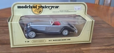 Matchbox Models of Yesteryear Y-20 1938 Mercedes Benz 540K Silver - Image 1 of 3