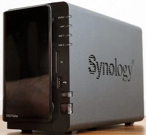 Synology DS214play 3xUSB SD Gigabit 2-bay NAS 2x 6 TB - with power supply - Photo 1/2