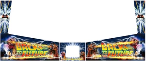 Juego de calcomanías de gabinete personalizadas máquina de pinball DATA EAST Back to the Future - Imagen 1 de 1
