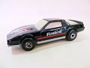 MATCHBOX MB51 'PONTIAC FIREBIRD SE'. SCHWARZ. GUT. VINTAGE. LEUCHTET IM DUNKELN. - Bild 1 von 7