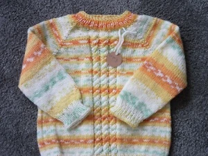 Kinderpullover 74/80, Handarbeit , neu - Bild 1 von 6