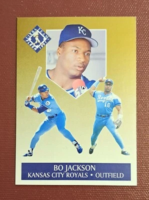 Juego de tarjetas de béisbol Fleer Ultra Team 1991 inserción dorada-Break Bo Jackson #6 casi nuevo-como nuevo Foto 1 de 2