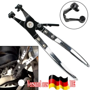 Schlauchklemmenzange 220mm Ratschen Schlauchschellen Zange für Federbandschellen - Bild 1 von 10