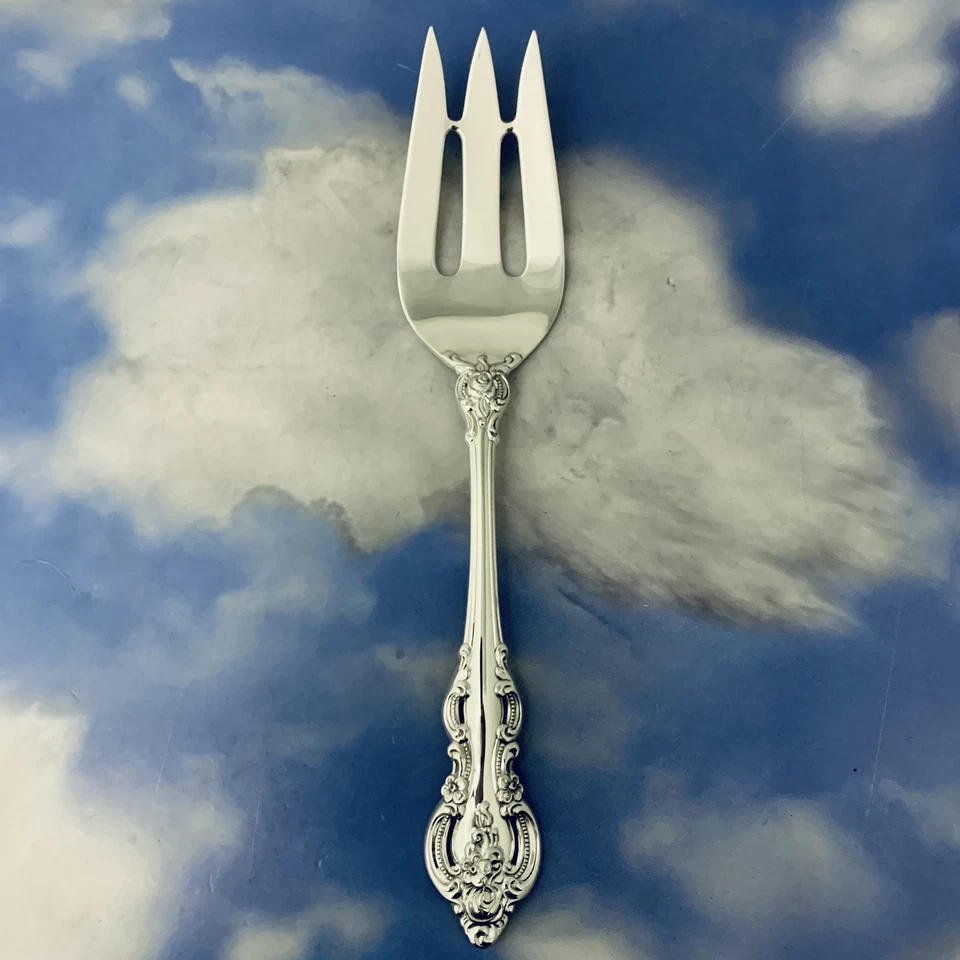 RARO TENEDOR DE SERVIR EL GRANDEE TOWLE PLATA ESTERLINA 9-1/8" ALTA CALIDAD Foto 1 de 3