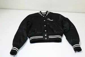 AMIRI Lovers Embroidered Satin Bomber Jacket in Black Size - Small - Bild 1 von 9