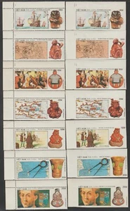 1990 VN Stamps Columbus' Discovery of America Sc # 2118-2124 Imperf. & Perf      - Picture 1 of 1